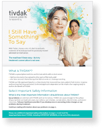Tivdak Patient Brochure