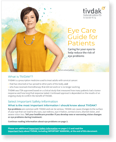 Tivdak Eye Care Guide for Patients
