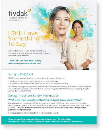 Tivdak Patient Brochure