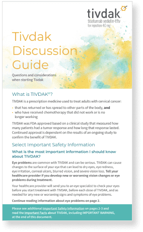 Tivdak Discussion Guide